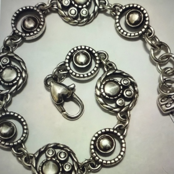 Brighton Halo Bracelet with clear silver crystals - Picture 2 of 4